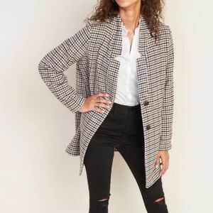 Old Navy Women's Multicolor Houndstooth Topcoat Size XL